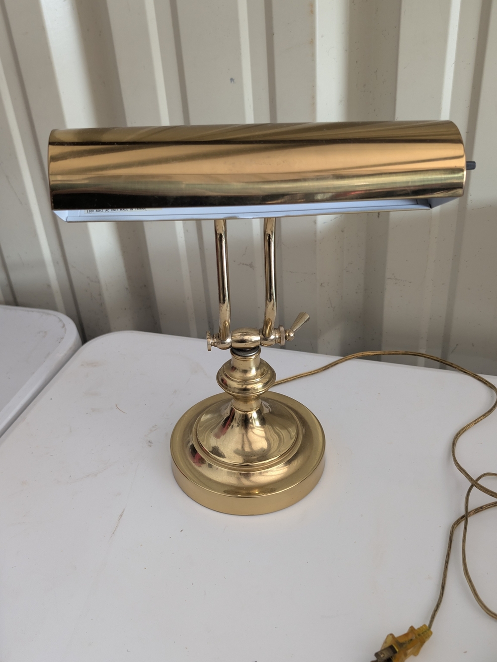 Vintage Gold Piano-Style Desk Lamp